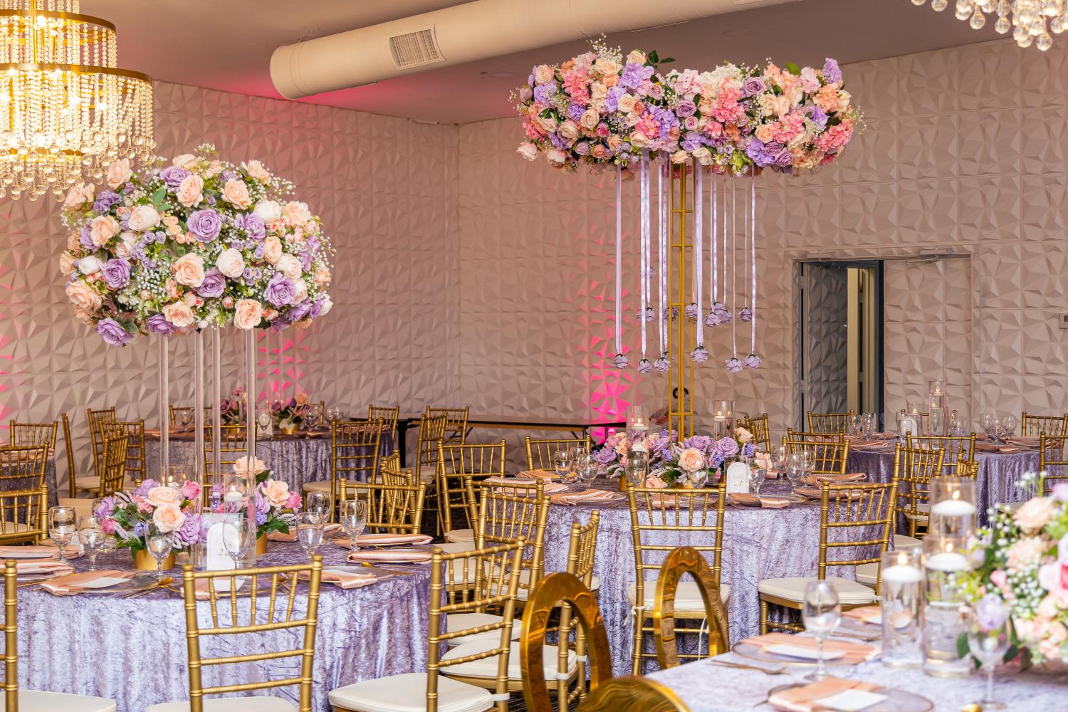 Elegant floral wedding decor