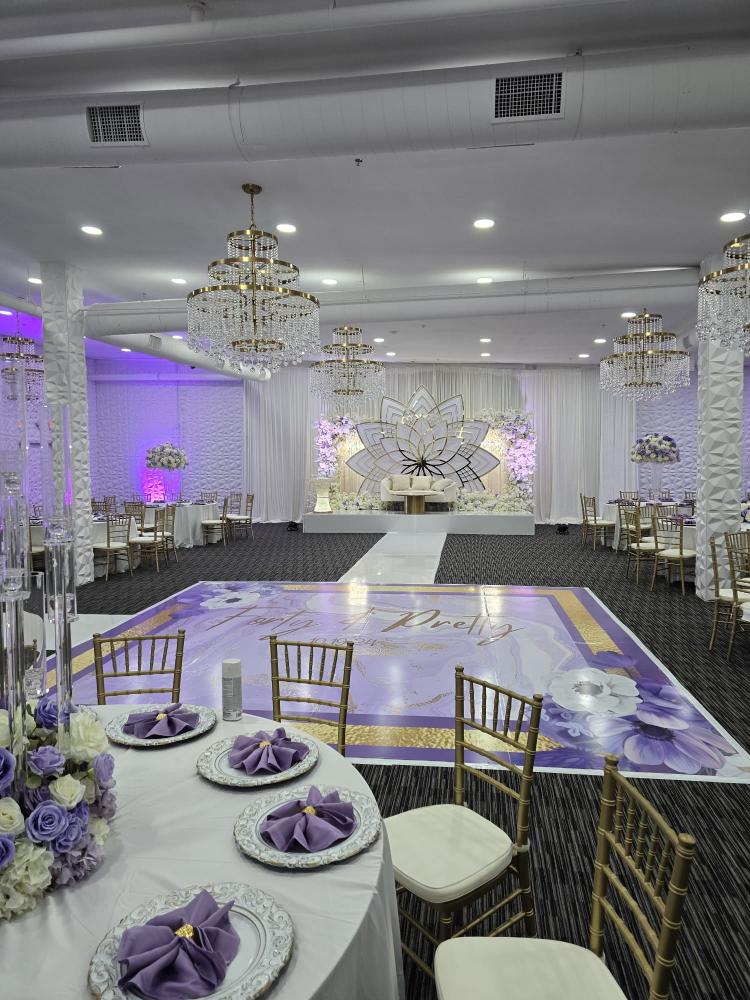 Elegant event space with decor